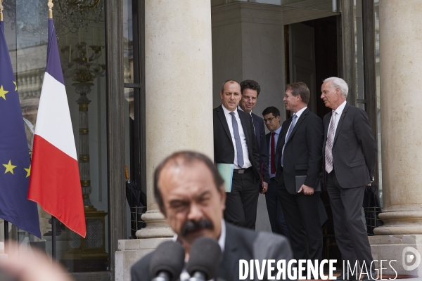 Syndicats et patronat à l ¢lysée