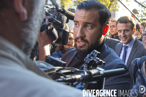 Alexandre Benalla , chef de la sécurité de la campagne d Emmanuel Macron