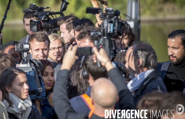 Alexandre Benalla , chef de la sécurité de la campagne d Emmanuel Macron