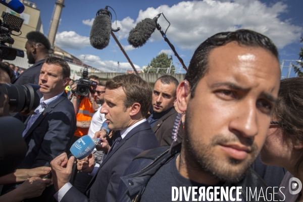 Alexandre Benalla , chef de la sécurité de la campagne d Emmanuel Macron