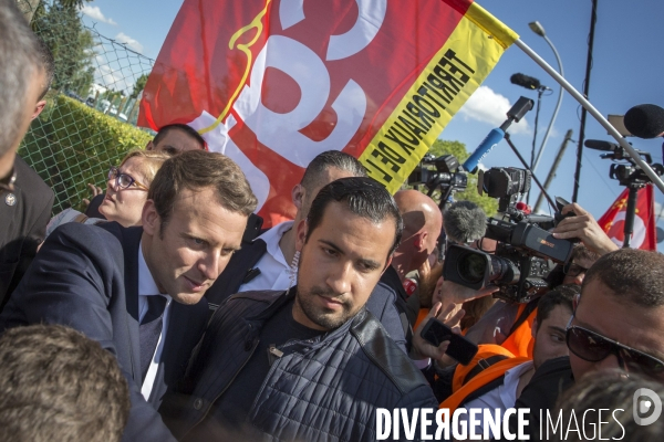 Alexandre Benalla , chef de la sécurité de la campagne d Emmanuel Macron