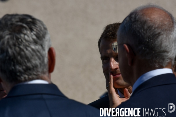 Déplacement d Emmanuel Macron en Dordogne