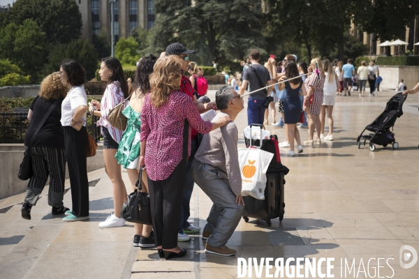 Tourist in Trocadero