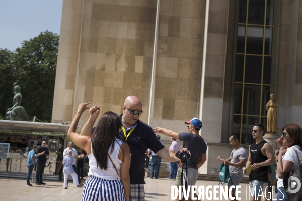 Tourist in Trocadero