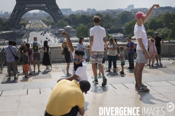 Tourist in Trocadero