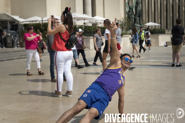 Tourist in Trocadero