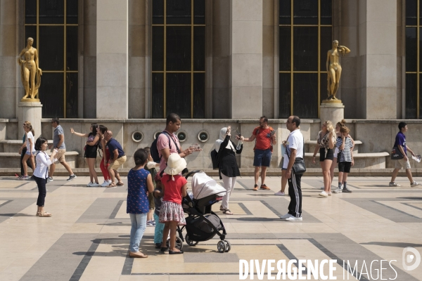 Tourist in Trocadero