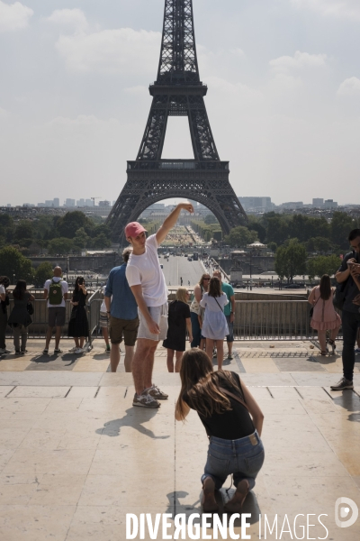 Tourist in Trocadero