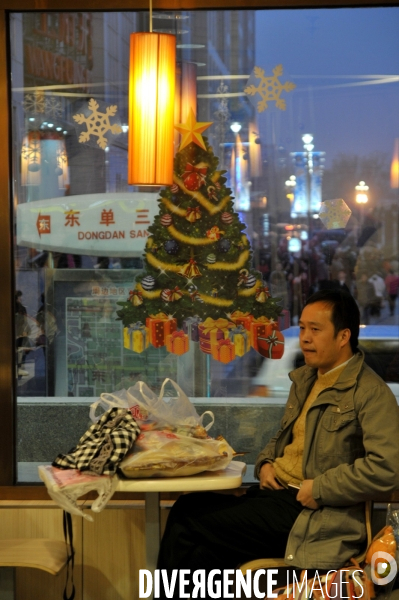 Décorations de Noël à Pékin