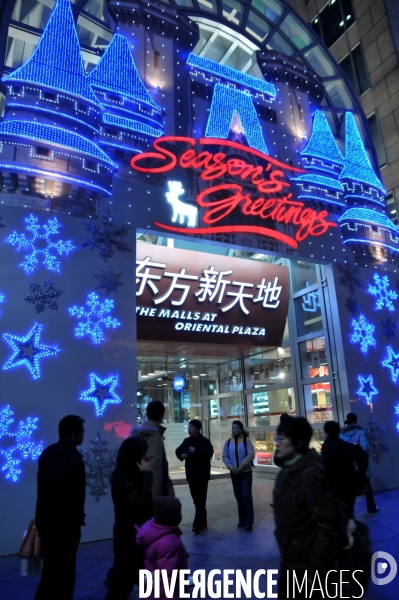 Décorations de Noël à Pékin