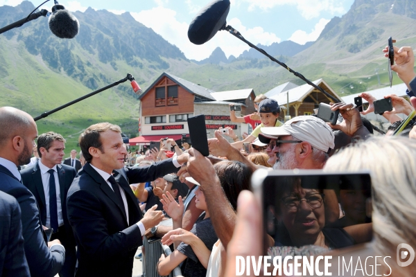 Déplacement d emmanuel macron à la mongie