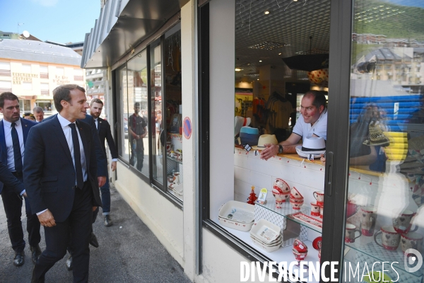 Déplacement d emmanuel macron à la mongie