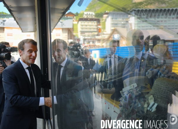 Déplacement d emmanuel macron à la mongie