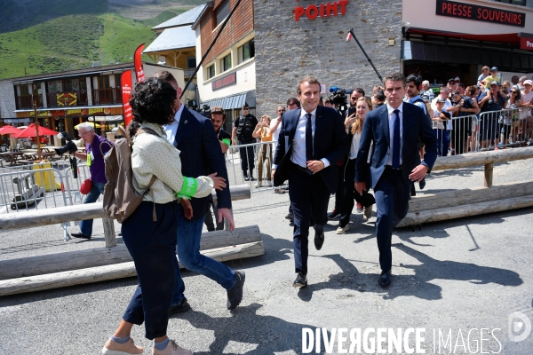 Déplacement d emmanuel macron à la mongie