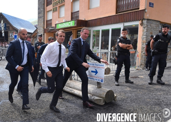 Déplacement d emmanuel macron à la mongie