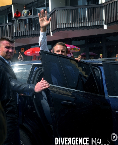 Déplacement d emmanuel macron à la mongie