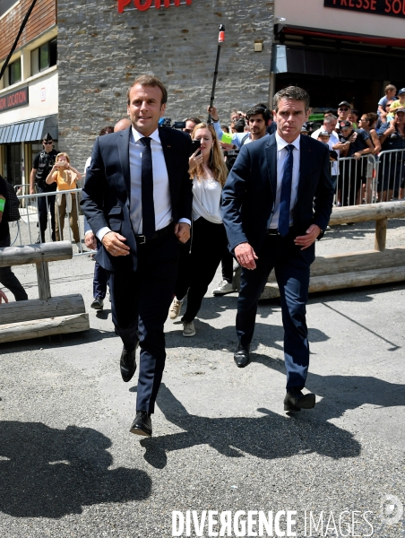 Déplacement d emmanuel macron à la mongie