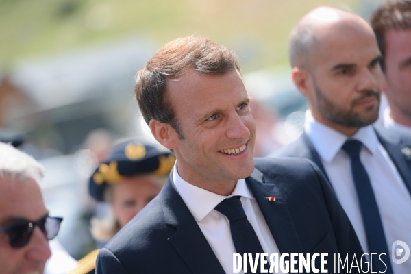 Déplacement d emmanuel macron à la mongie