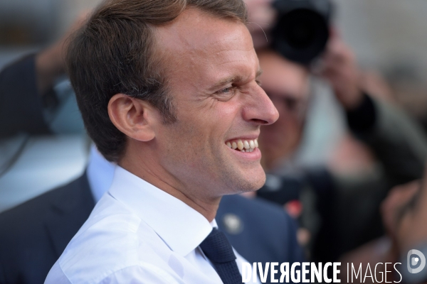 Déplacement d emmanuel macron à la mongie