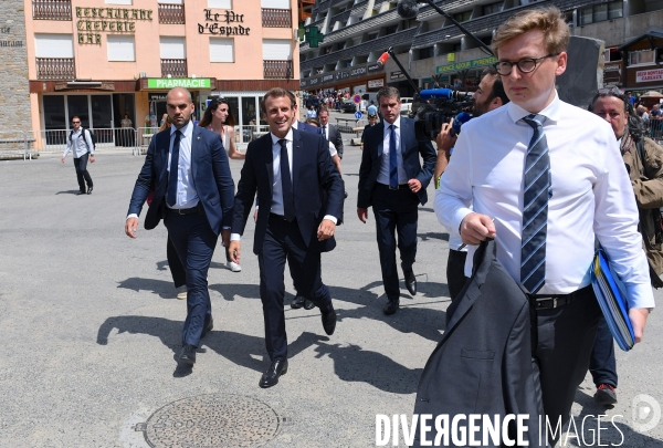 Déplacement d emmanuel macron à la mongie