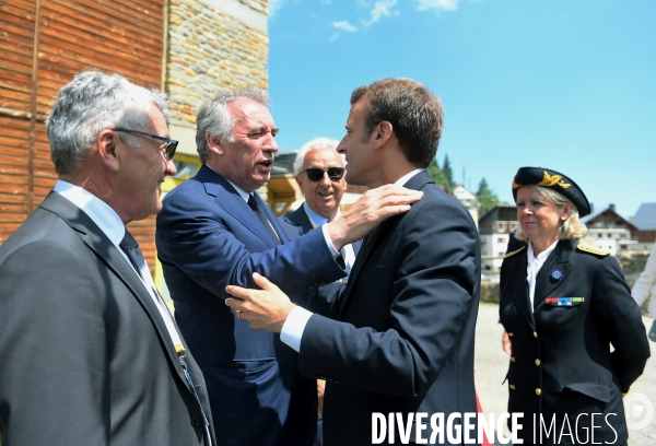 Déplacement d emmanuel macron à la mongie