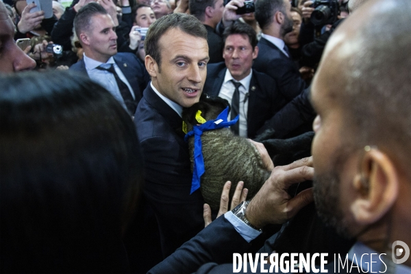 E. Macron, salon de l agriculture 2018.