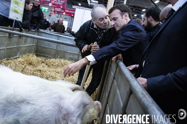 E. Macron, salon de l agriculture 2018.