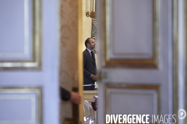 Matignon, Edouard Philippe PM rencontre les partenaires sociaux