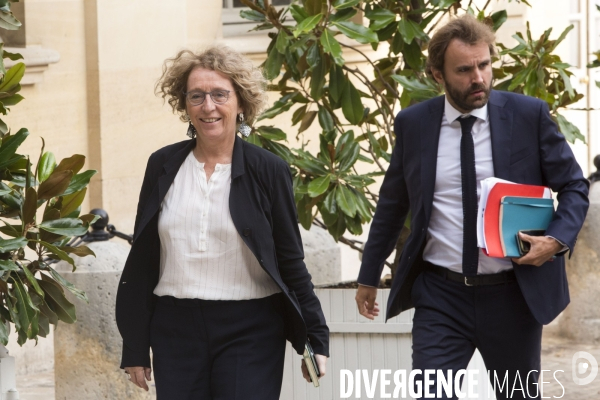 Le premier ministre Edouard PHILIPPE reçoit les partenaires sociaux à Matignon.