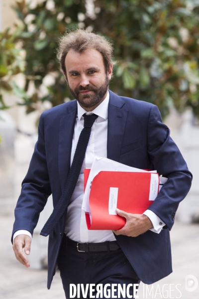 Le premier ministre Edouard PHILIPPE reçoit les partenaires sociaux à Matignon.