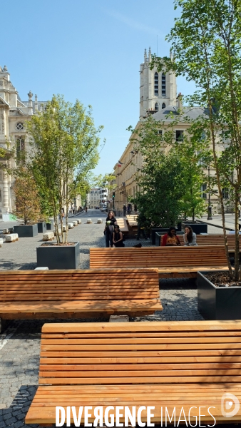 Illustration Aout 2018.Nouvel amenagement de la place du Pantheon