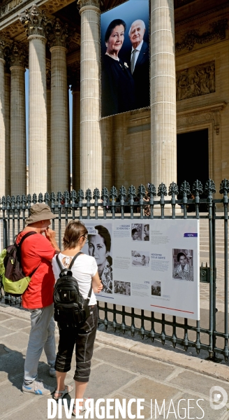 Illustration Aout 2018.Au Pantheon,hommage solennel de la nation à Simone Veil