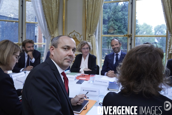 Laurent Berger CFDT rencontre Edouard Philippe PM