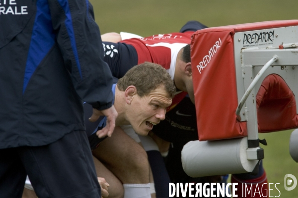 Entraînement equipe de France de Rugby