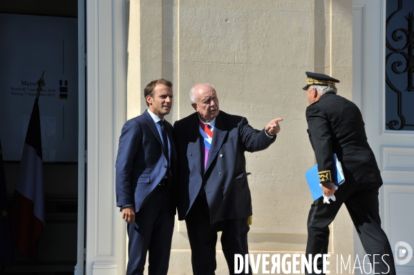 Macron Merkel à Marseille
