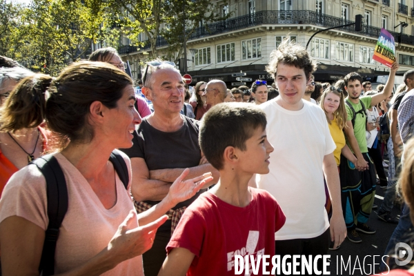 Marche pour le climat à Paris.