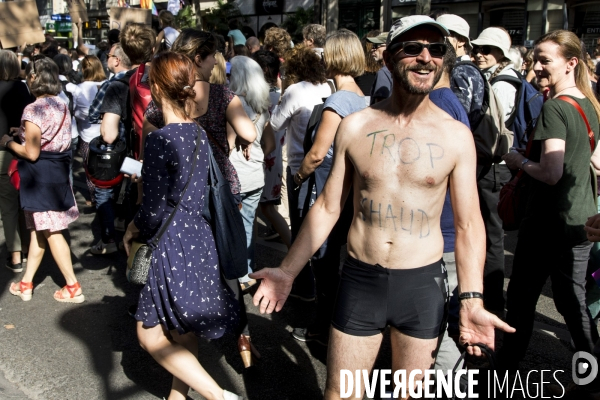 Marche pour le climat à Paris.