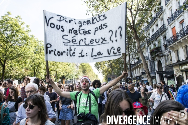 Marche pour le climat à Paris.