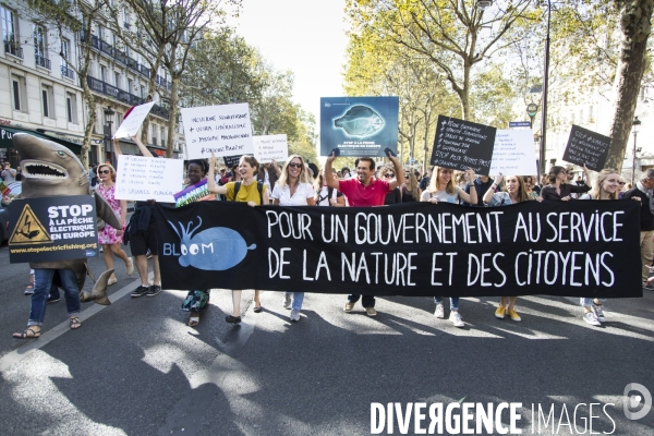 Marche pour le climat à Paris.