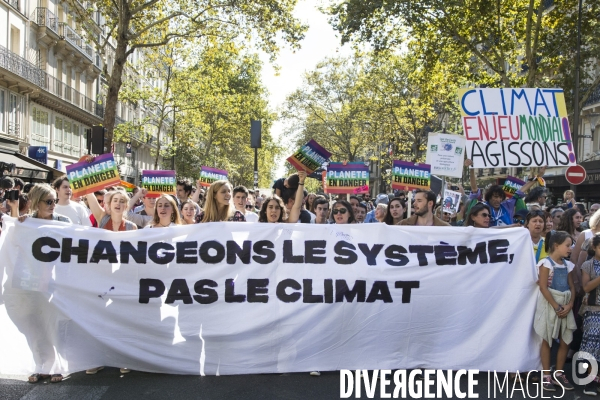 Marche pour le climat à Paris.