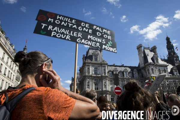 Marche pour le climat à Paris.