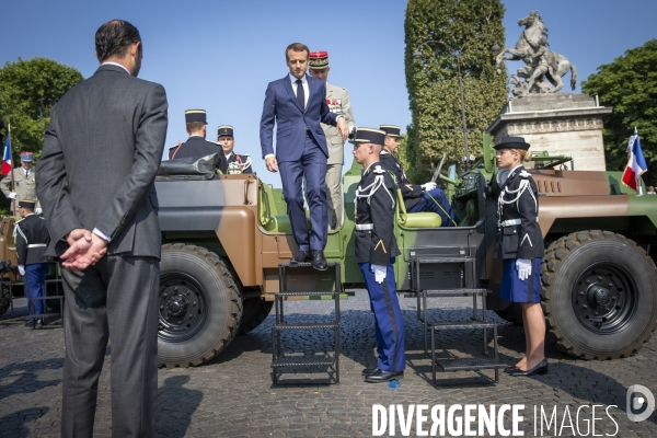 Emmanuel Macron préside le 14 juillet 2018