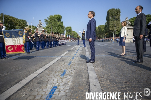 Emmanuel Macron préside le 14 juillet 2018