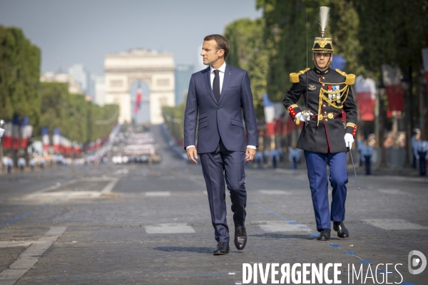 Emmanuel Macron préside le 14 juillet 2018