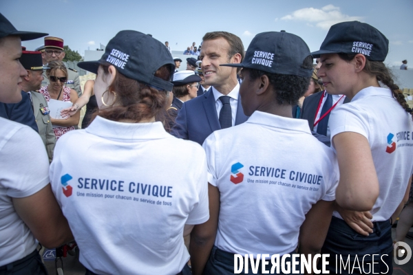 Emmanuel Macron préside le 14 juillet 2018