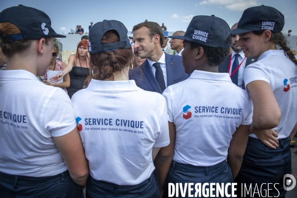 Emmanuel Macron préside le 14 juillet 2018