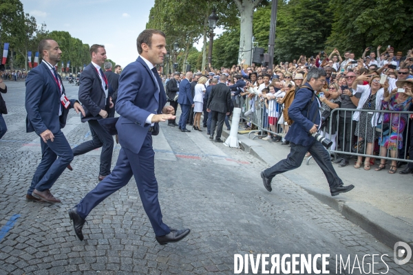 Emmanuel Macron préside le 14 juillet 2018