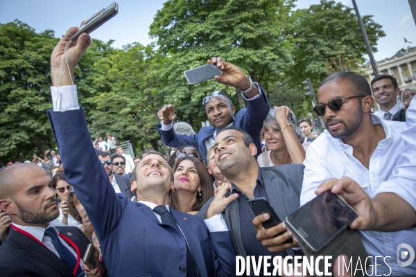 Emmanuel Macron préside le 14 juillet 2018