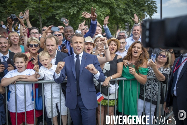 Emmanuel Macron préside le 14 juillet 2018