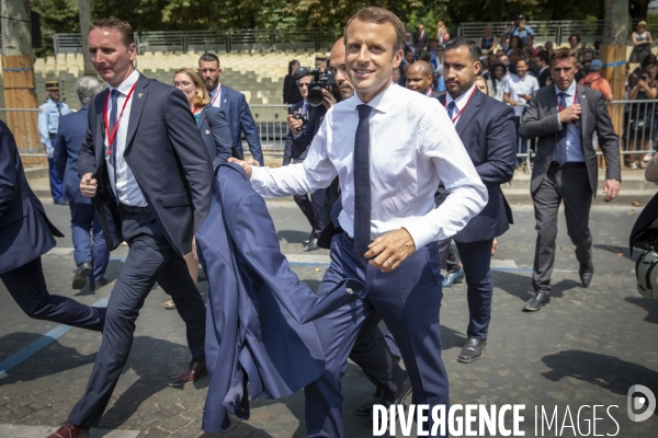 Emmanuel Macron préside le 14 juillet 2018